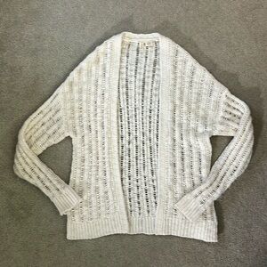 Super Cute off white  Lose Knit Cardigan